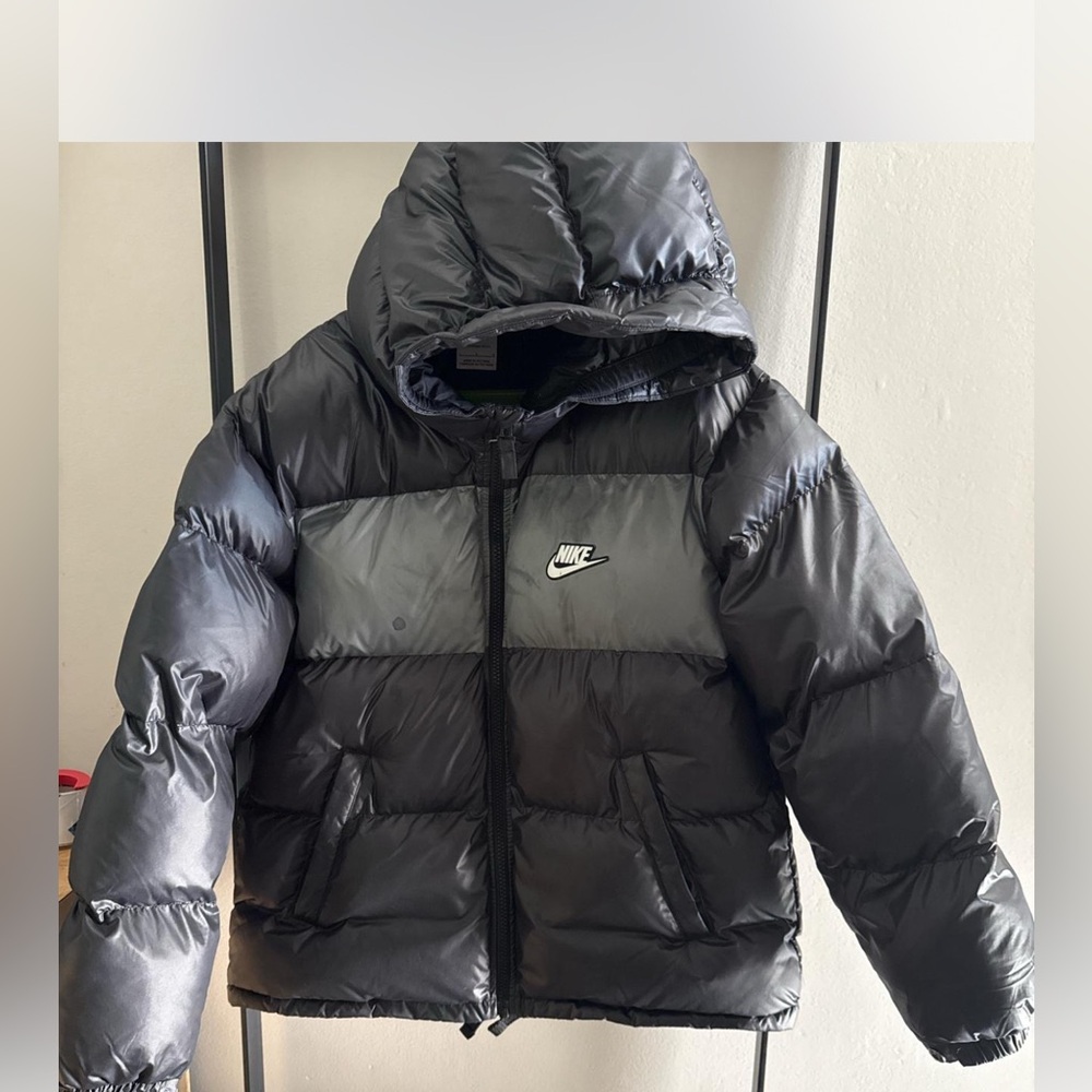 Nike Kids Charcoal Puffer Jacket